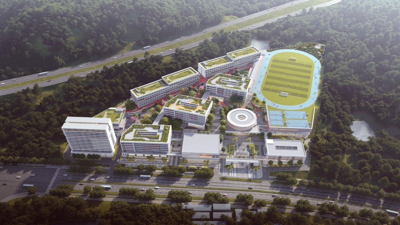 書山學(xué)徑、智谷疊蔭——韶關(guān)市華明高級中學(xué)