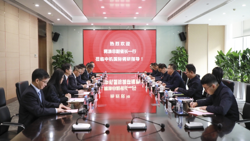 湖南省政府副省長蔣滌非調(diào)研中機國際